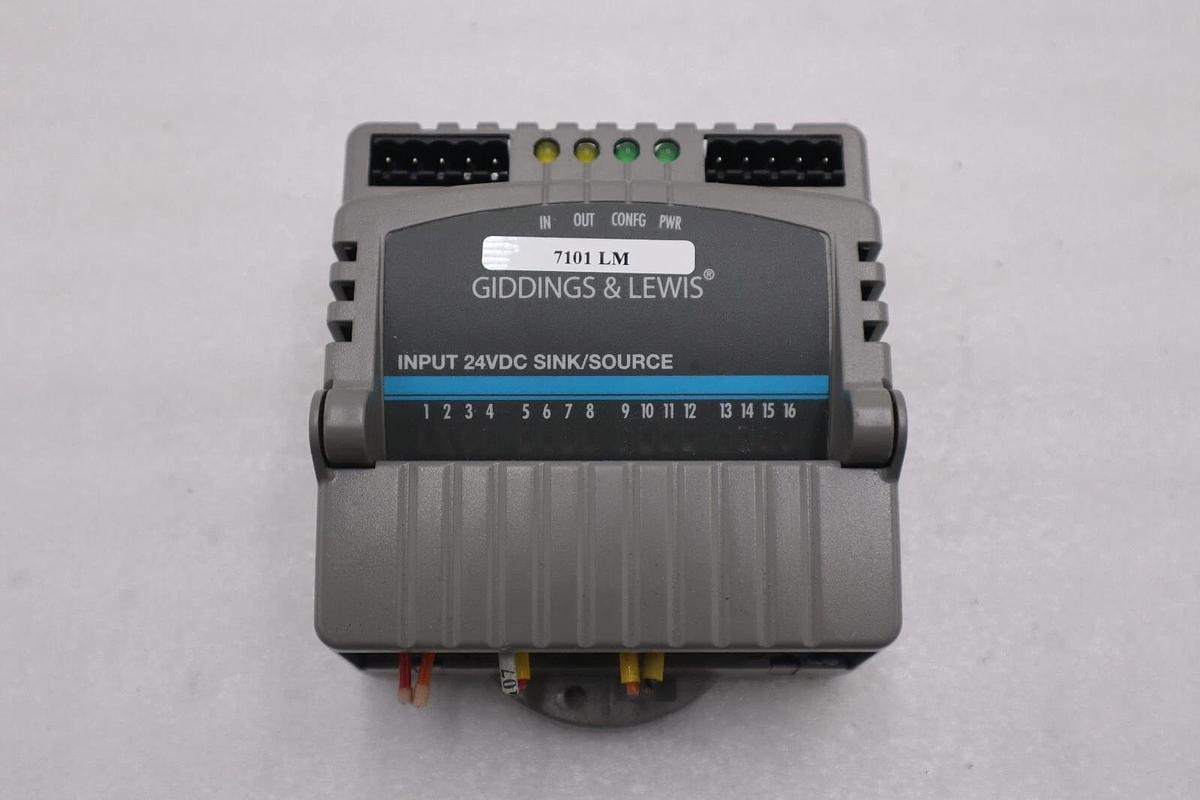 Used GIDDINGS & LEWIS M.1300.7372 R1 Input Module 24VDC SINK/SOURCE STOCK 631-D