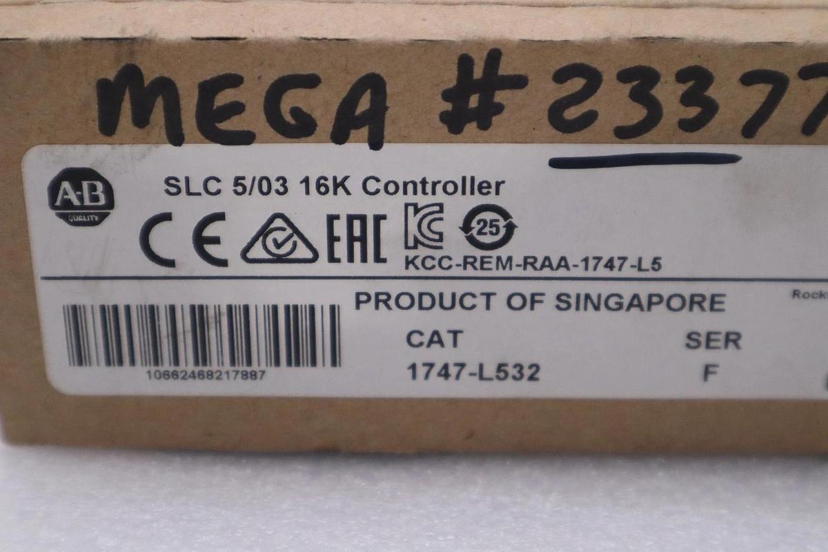 Used Allen Bradley 1747-L532 PROCESSOR MODULE SLC 500 CONTROL - STOCK GF49