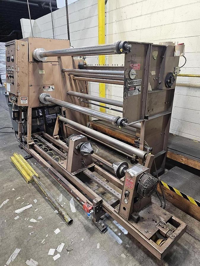 Used 64" WIDE VOORWOOD DUPLEX SLITTER REWINDER MODEL S64-24/24S