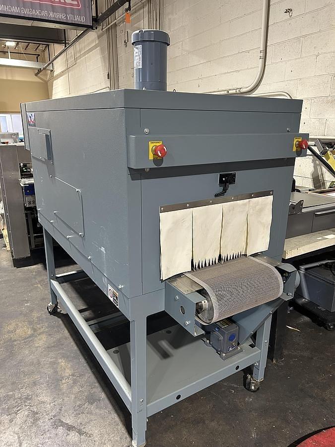 Used SHANKLIN MODEL T-71 SHRINK TUNNEL WITH LARGER SINGLE CHAMBER TUNNEL