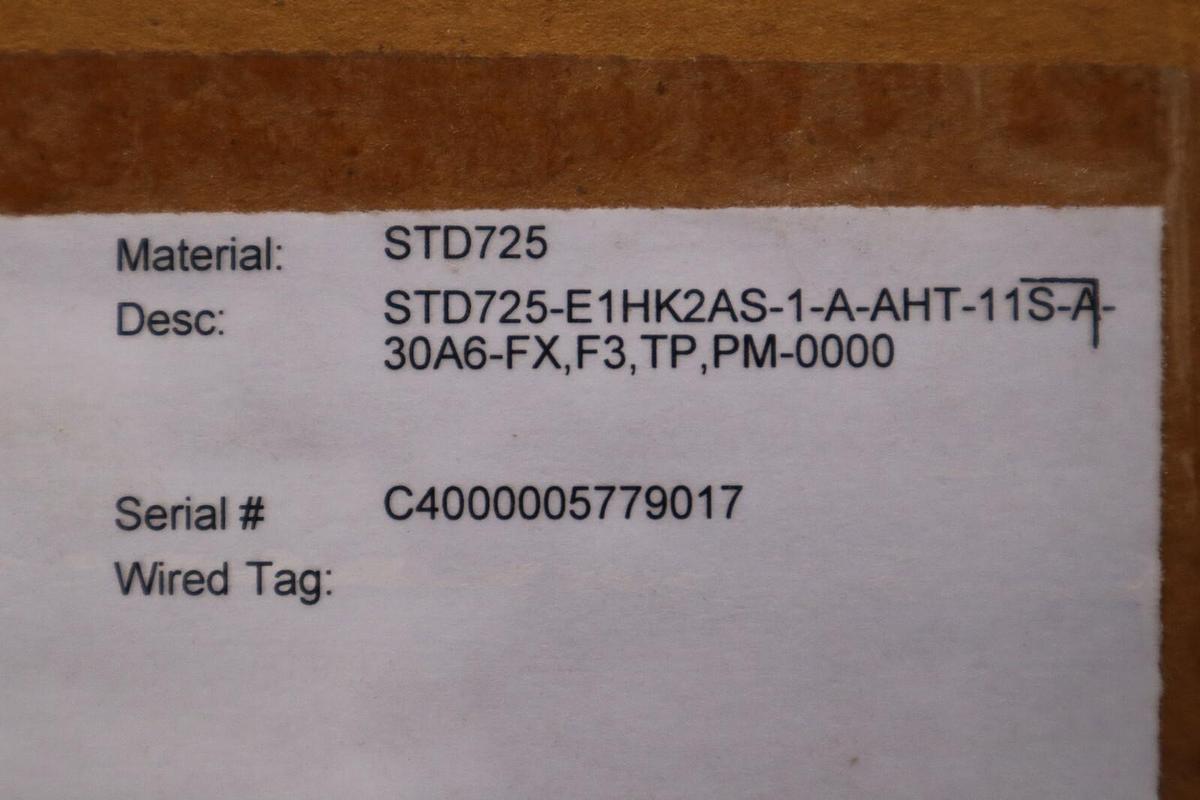 HONEYWELL STD725-E1HK2AS-1-A-AHT-11S-A-30A6-FX,F3,TP,PM-0000 PRESSURE STOCK 502B
