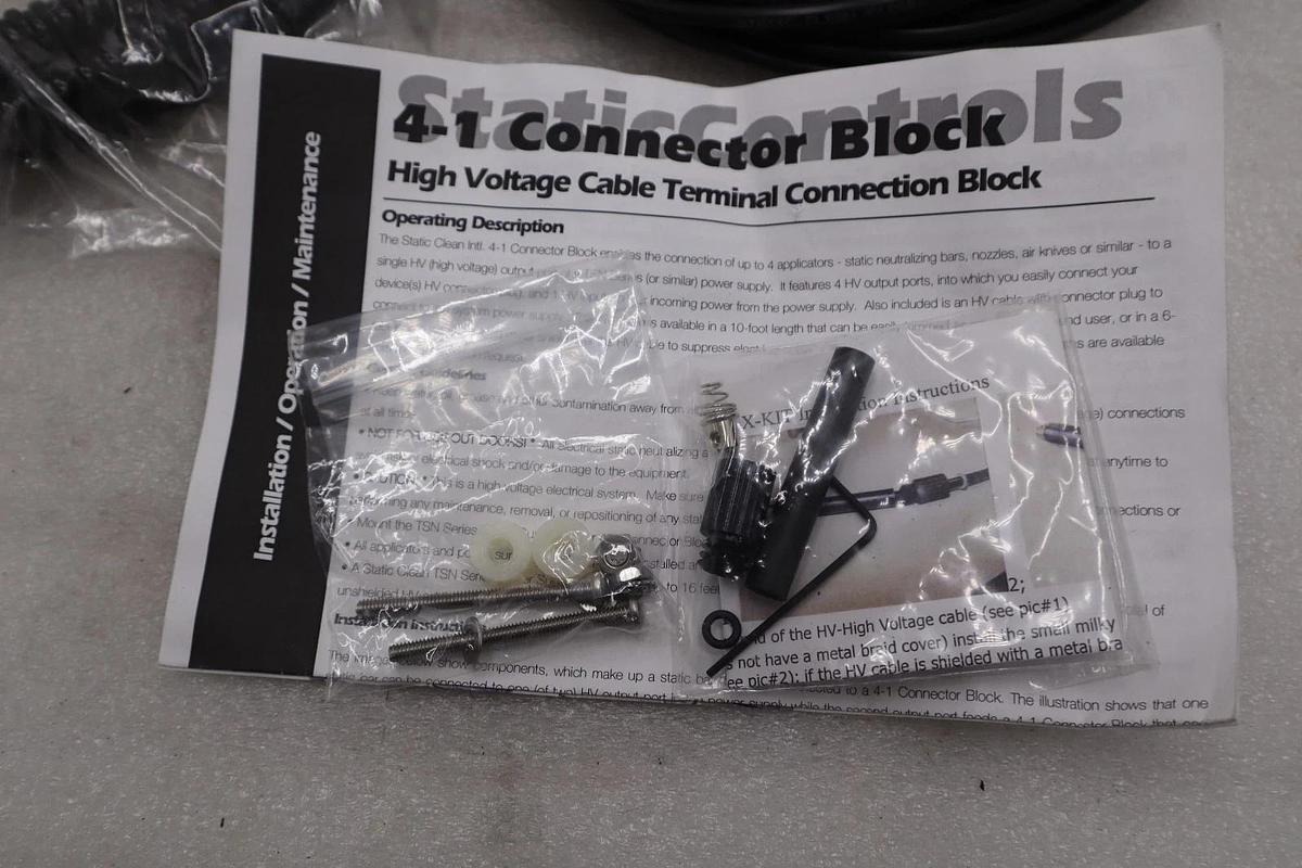 4-1 CONNECTOR BLOCK HIGH VOLTAGE CABLE STOCK #3393B