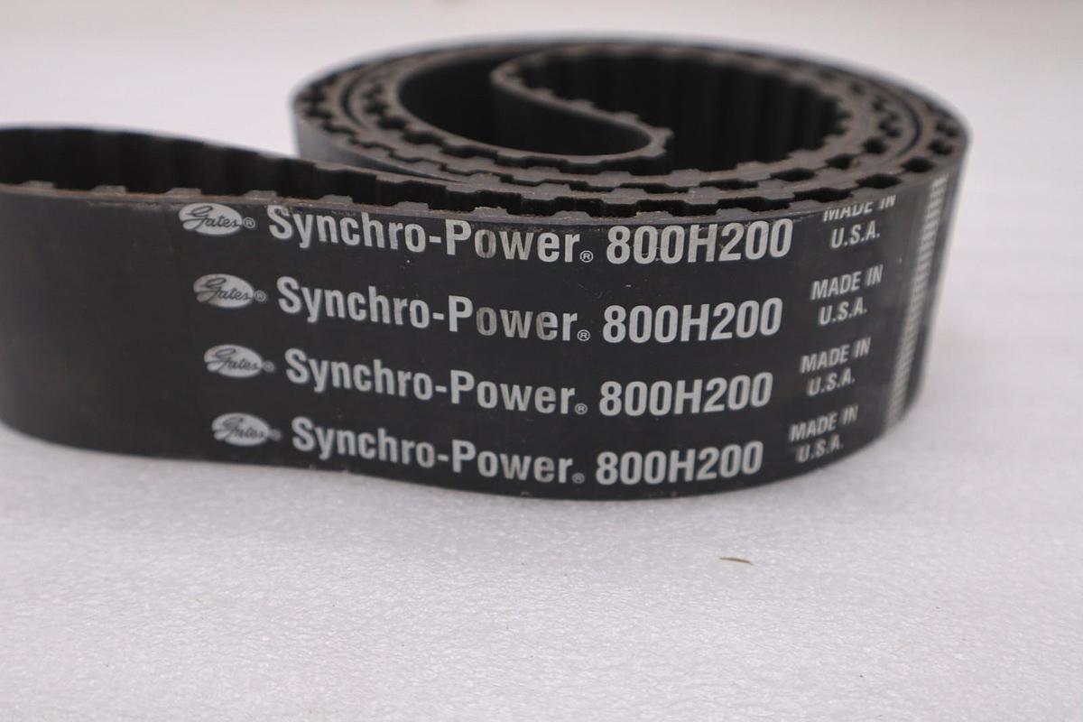 Gates 800-H200/ 800H200 Synchro-Power Industrial Timing Belt - NEW - STOCK M-10A