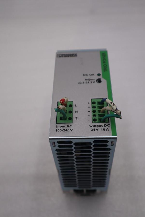 Used Phoenix Contact TRIO-PS/1AC/24DC/10 POWER SUPPLY PRIMARY-SWITCHED STOCK K-1550C