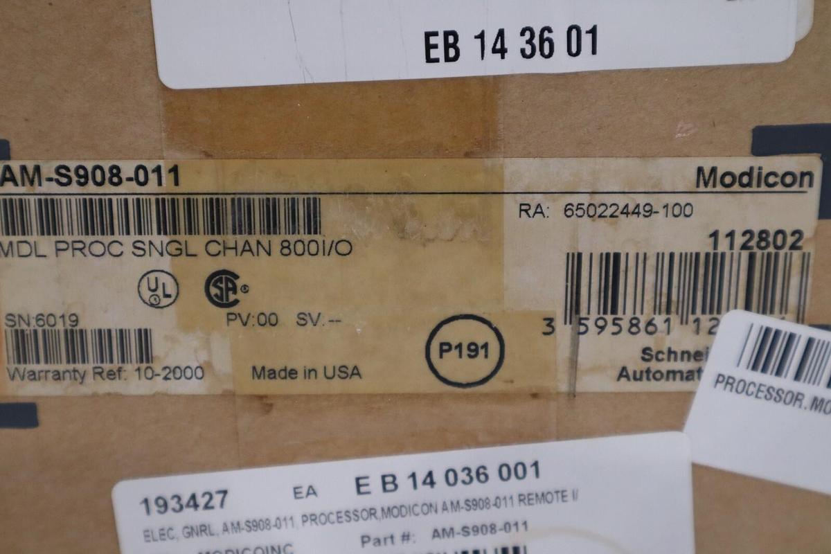 Used Schneider Automation AM-S908-011 Programmable Controller REPAIRED BY OEM #G306