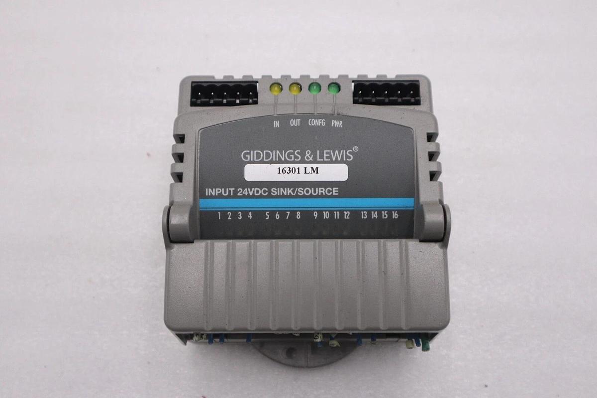 Used GIDDINGS & LEWIS M.1300.7372 R1 Input Module 24VDC SINK/SOURCE STOCK 626-D