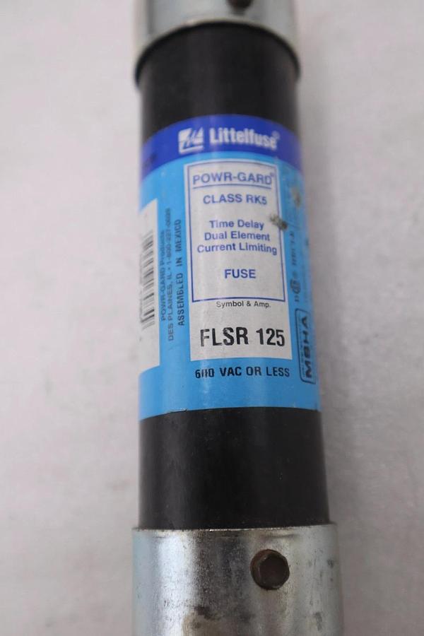 Used LOT OF 2 - LITTELFUSE FLSR-125/ FLSR 125 FUSE - STOCK 4943A