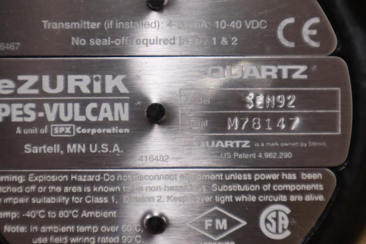 DEZURIK QUARTZ SENSOR SE SEH92/ M78147 - NEW IN BOX - STOCK GF773