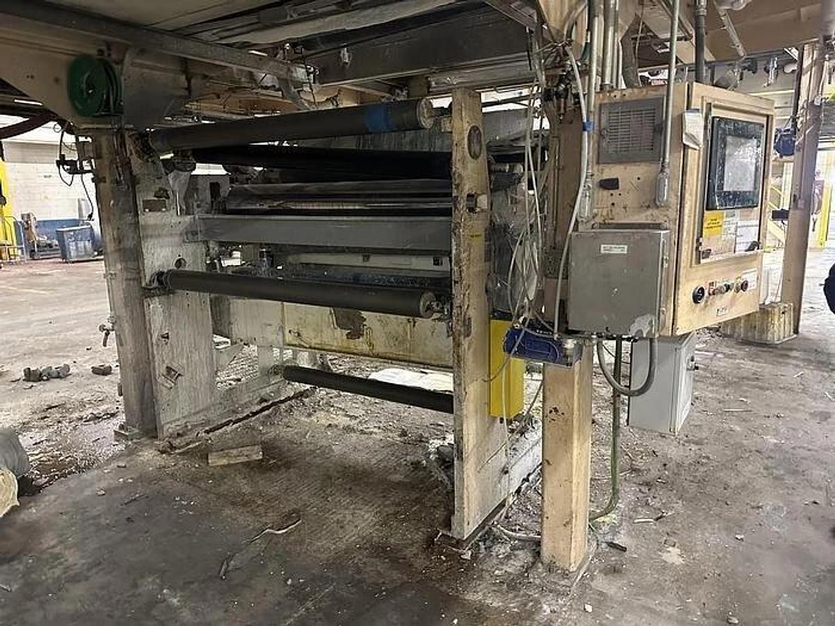 Used 62" BLACK CLAWSON AIR KNIFE COATER WITH MAYER ROD ASSEMBLY