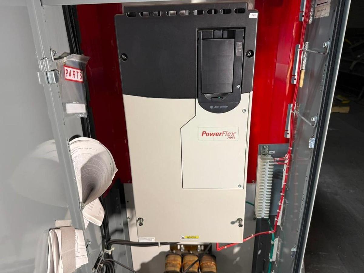 Used NEW ALLEN-BRADLEY MCC ENCLOSURE W/ 60HP POWERFLEX 755 DRIVE 20G1ANE063AN0NNNNN
