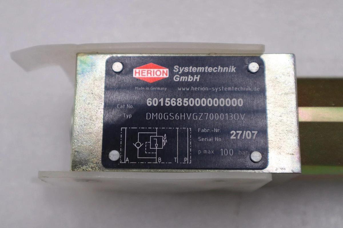 HERION DM0GS6HVGZ7000130V / 6015685000000000 Valve NEW STOCK G-64B