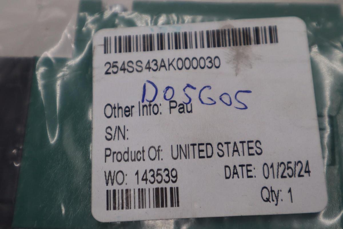 NEW Numatics 254SS43AK000030 Pneumatic Solenoid Valve STOCK H1476