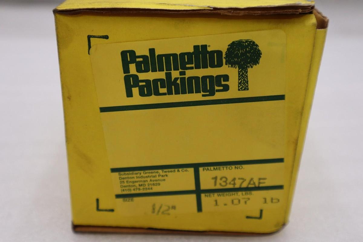 NEW IN BOX PALMETTO PACKING 1347AF Packing Seal 1/2 Sq In. STOCK H451A