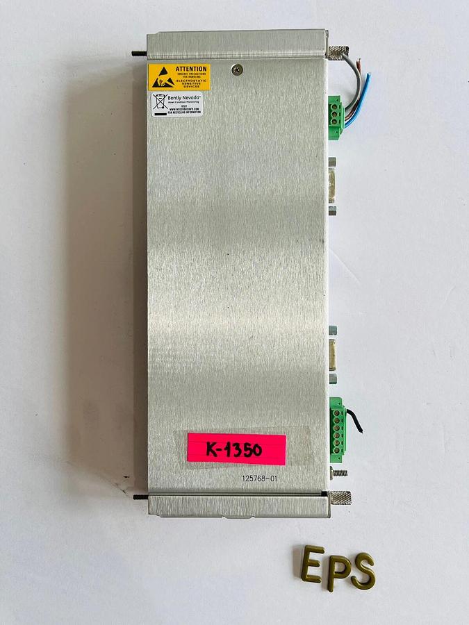 Used BENTLY NEVADA 125768-01 RIM I/O Module with RS232/RS422 Interface #K-1350