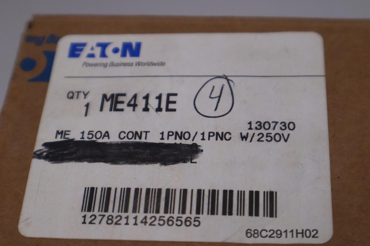 Used Eaton ME411E DC Definite Purpose Contactor; Size 4 NEW #G445