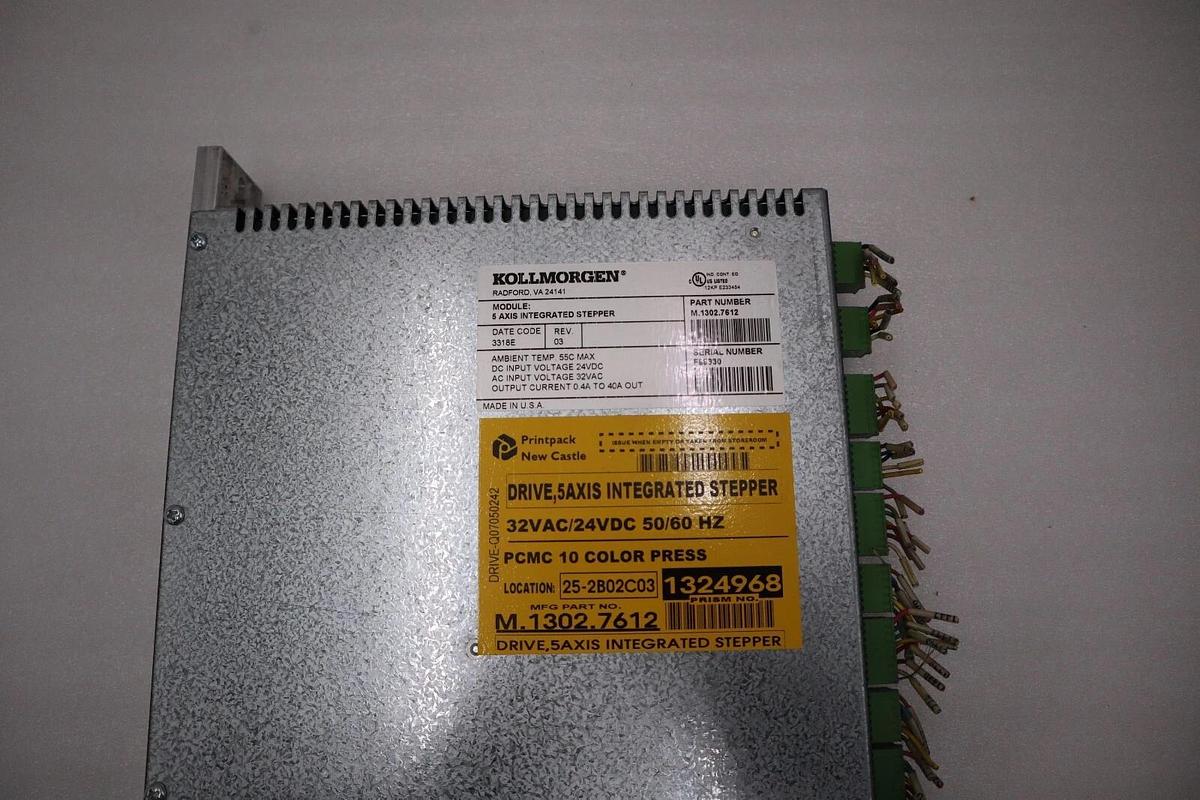 Used G & L MOTION CONTROL M.1302.7612 5-Axis Integrated Stepper 32Vac STOCK 5139A
