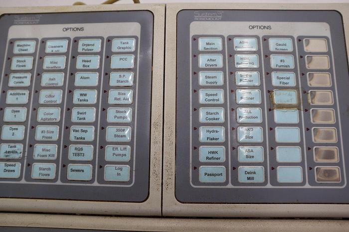 Used Fisher, Rosemount | 01984-2372-0002 | Operator Keyboard with Trackball STK 2065