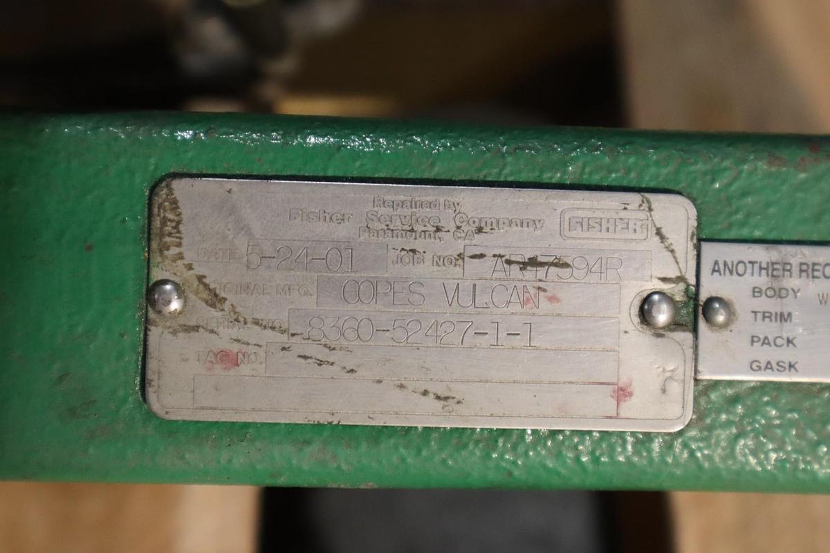 Used Fisher Control Valve Size 2 With Class 600 Pneumatic Actuator