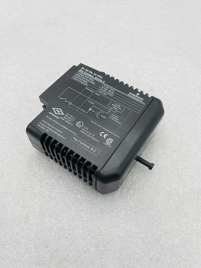 Used Emerson KJ3203X1-BA1 Dry Contact, Series 2 Digital Input Module #K-2515