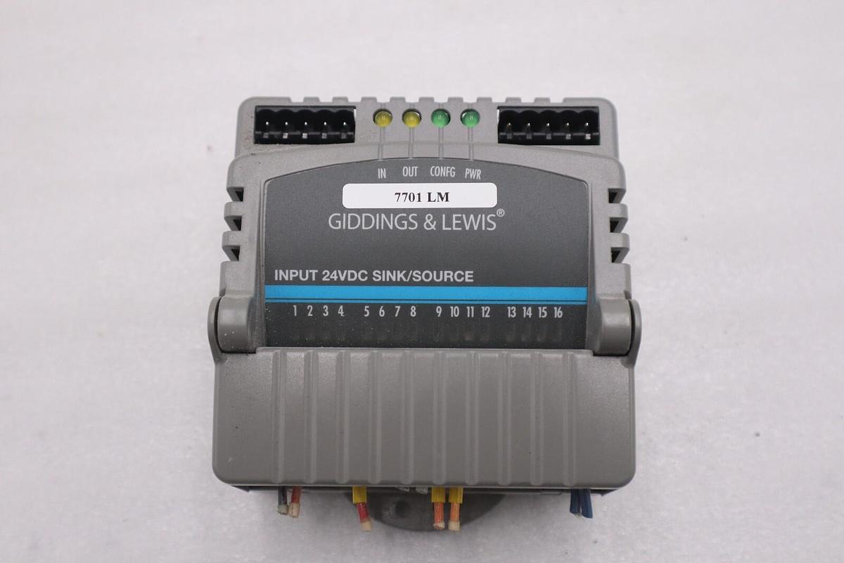 Used GIDDINGS & LEWIS M.1300.7372 R1 Input Module 24VDC SINK/SOURCE STOCK 632-D