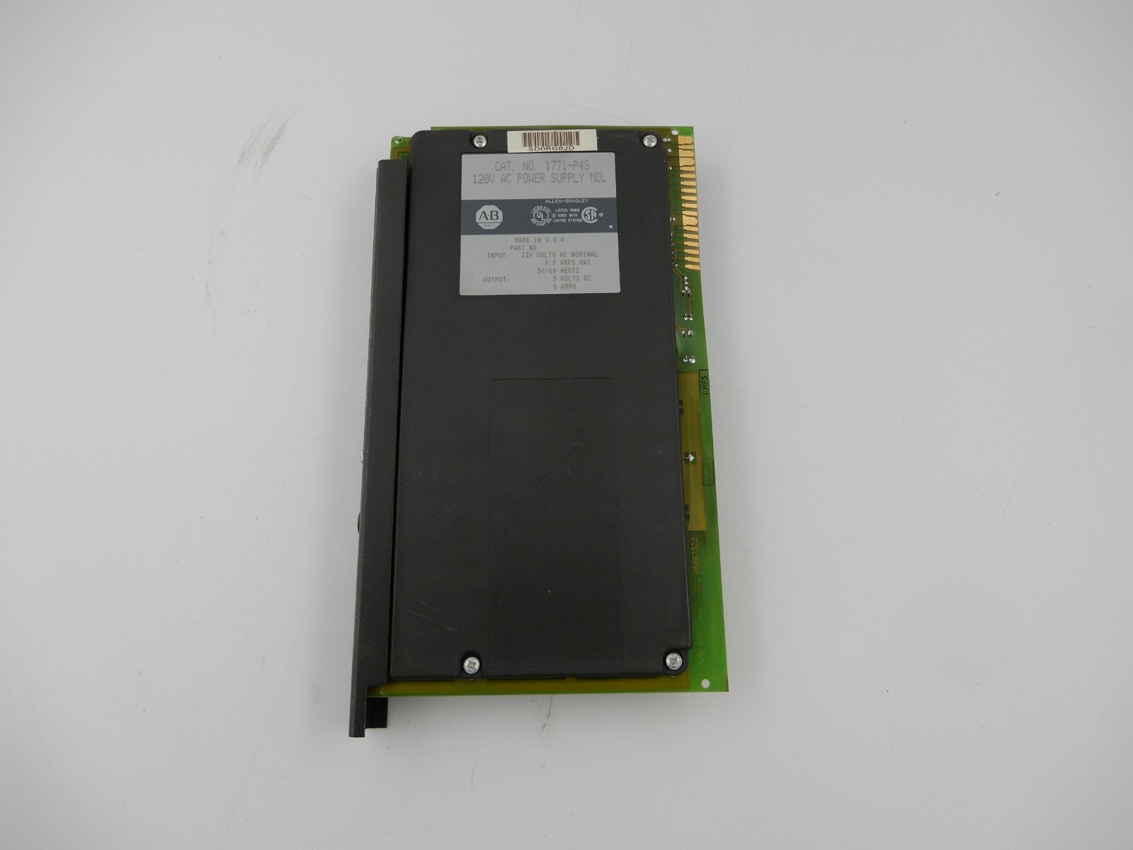 Used ALLEN BRADLEY PLC AC POWER SUPPLY MODULE 1771-P4S 120V STOCK 551