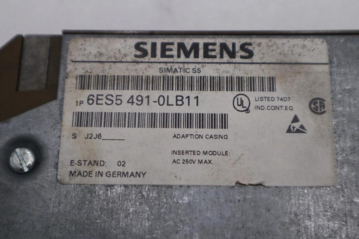 Used SIEMENS 6ES5 491-0LB11 SIMATIC S5 STOCK 5381