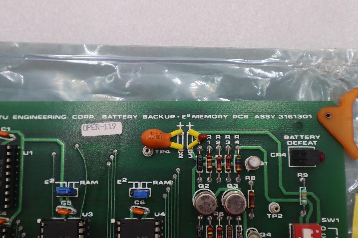 Used BRUCE 3161301 BATTERY BACKUP E2 MEMORY PCB ASSY STOCK #2815