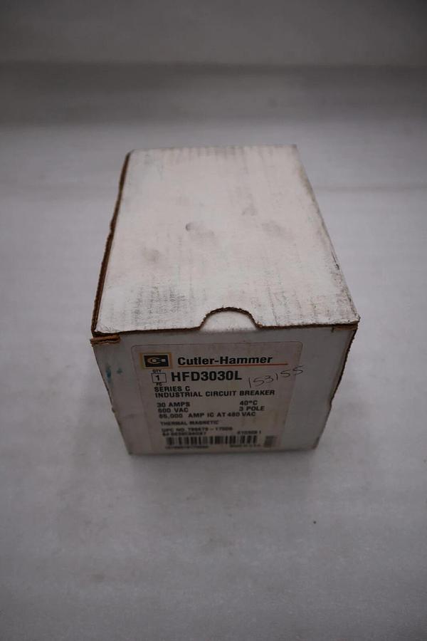 Used NEW OLD STOCK Cutler Hammer HFD3030L 600V Circuit Breaker #H461 786679175095