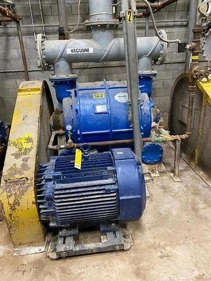 Used NASH MODEL CL3002 VACUUM PUMP 150HP MOTOR REMANUFACTURED 2021