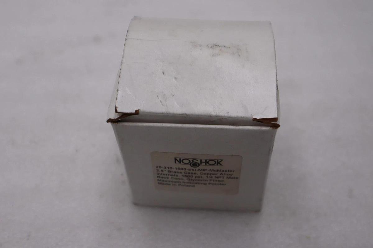 Used NOSHOK 25-310-1500-PSI-MIP / 253101500PSIMIP - NEW IN BOX STOCK H627A