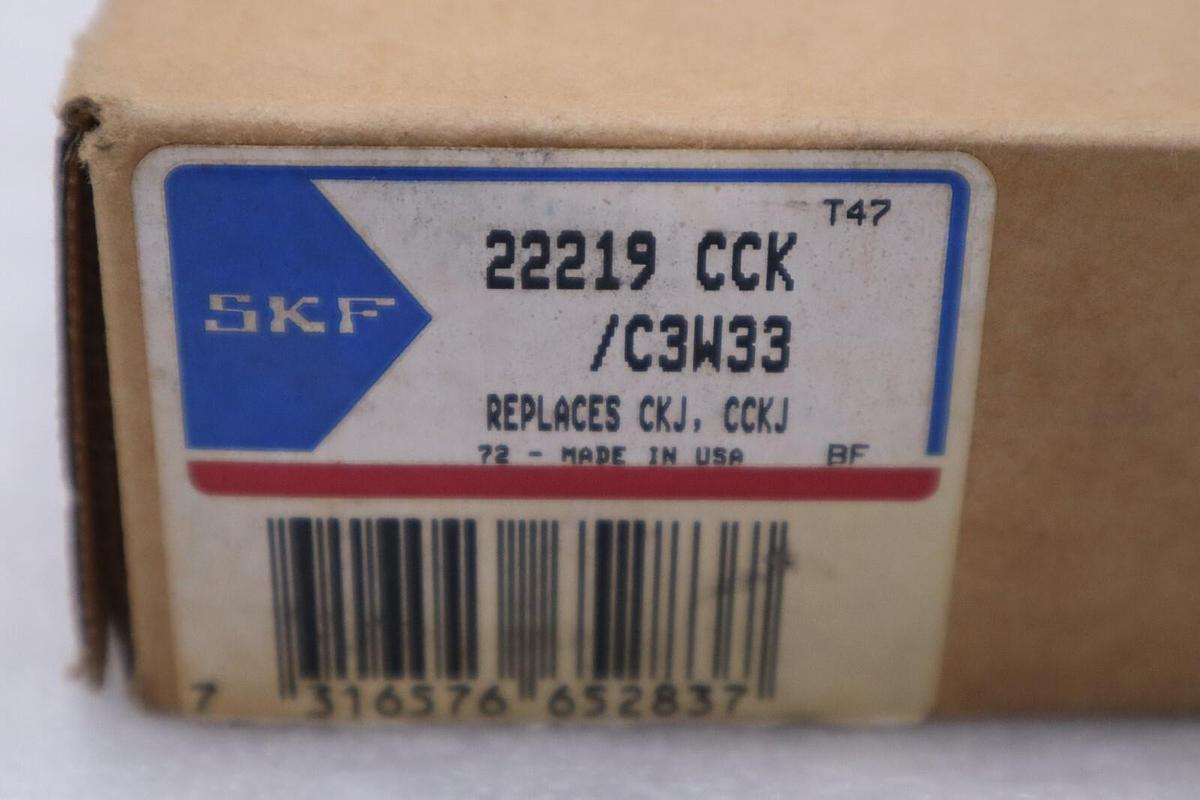 NEW SKF 22219 CCK/C3W33 Spherical Self Aligning Bearing STOCK B-3021
