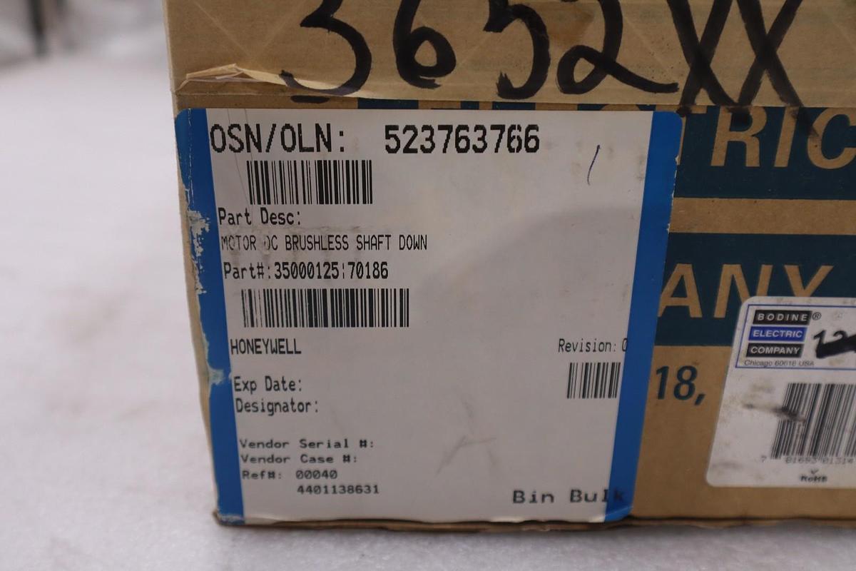 BODINE ELECTRIC 1309 34B3FEBL-WX2 GEARMOTOR 34B-WX SERIES BRUSHLESS - STK 2702A
