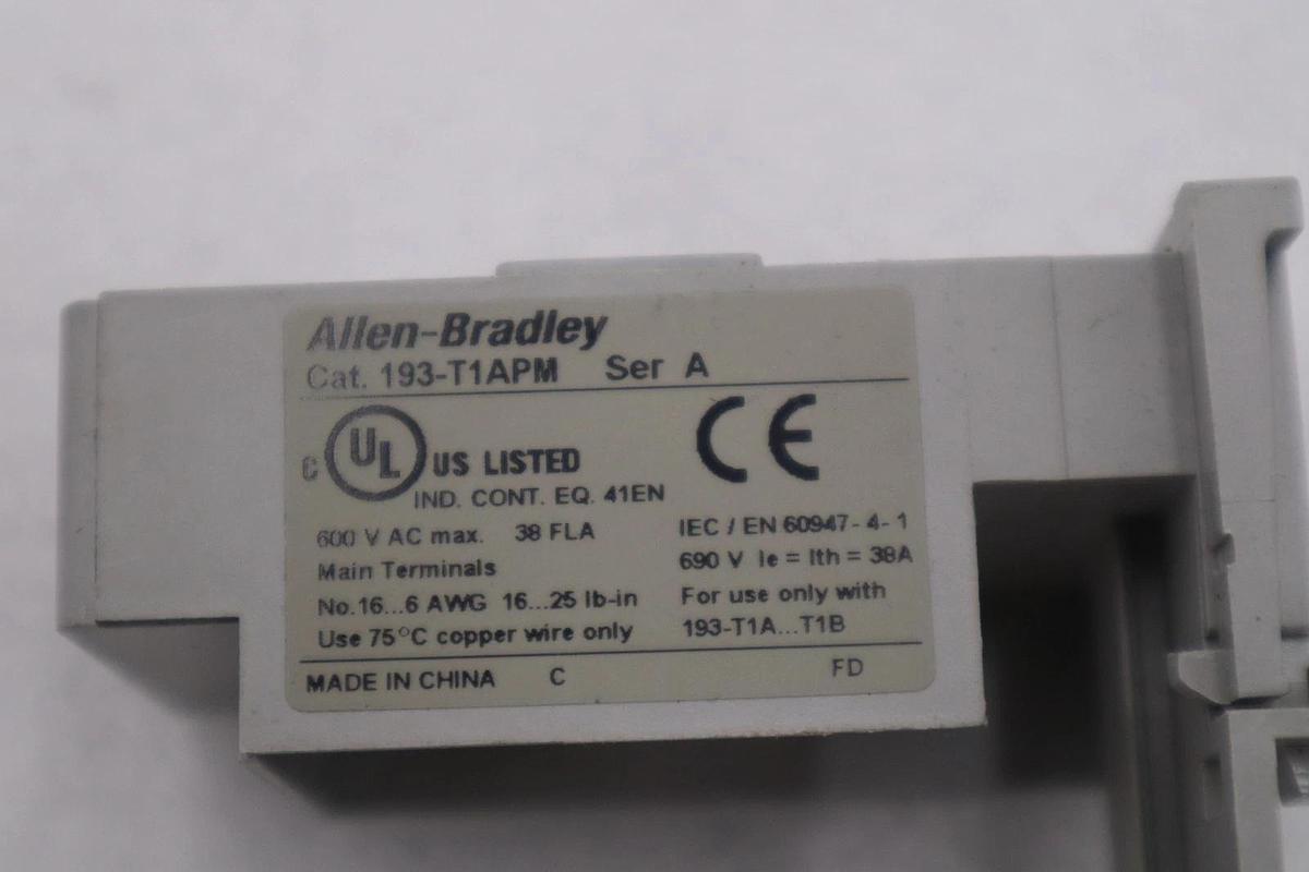 Used LOT OF 2 --- AB ALLEN BRADLEY 193-T1APM / 193T1APM STK H1607A