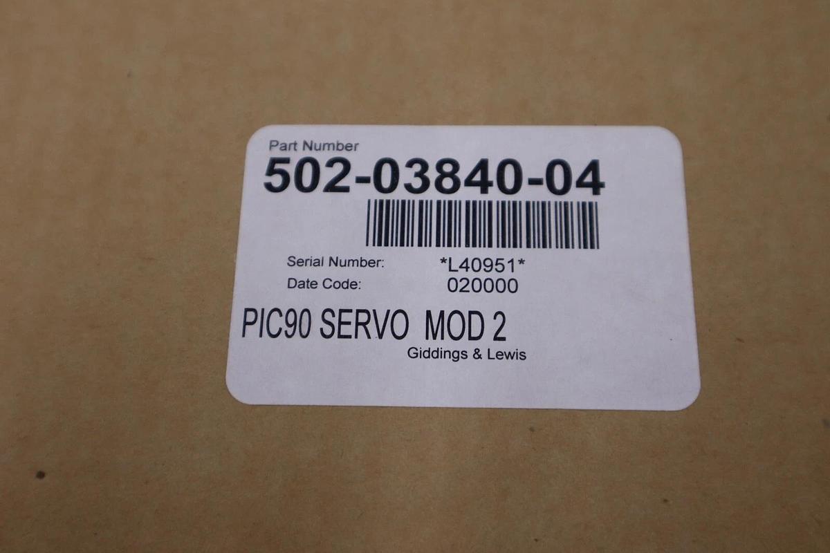 Giddings & Lewis 502-03840-04R0 Pic900 Servo Encoder 4Ao 3Ei Module NEW IN BOX