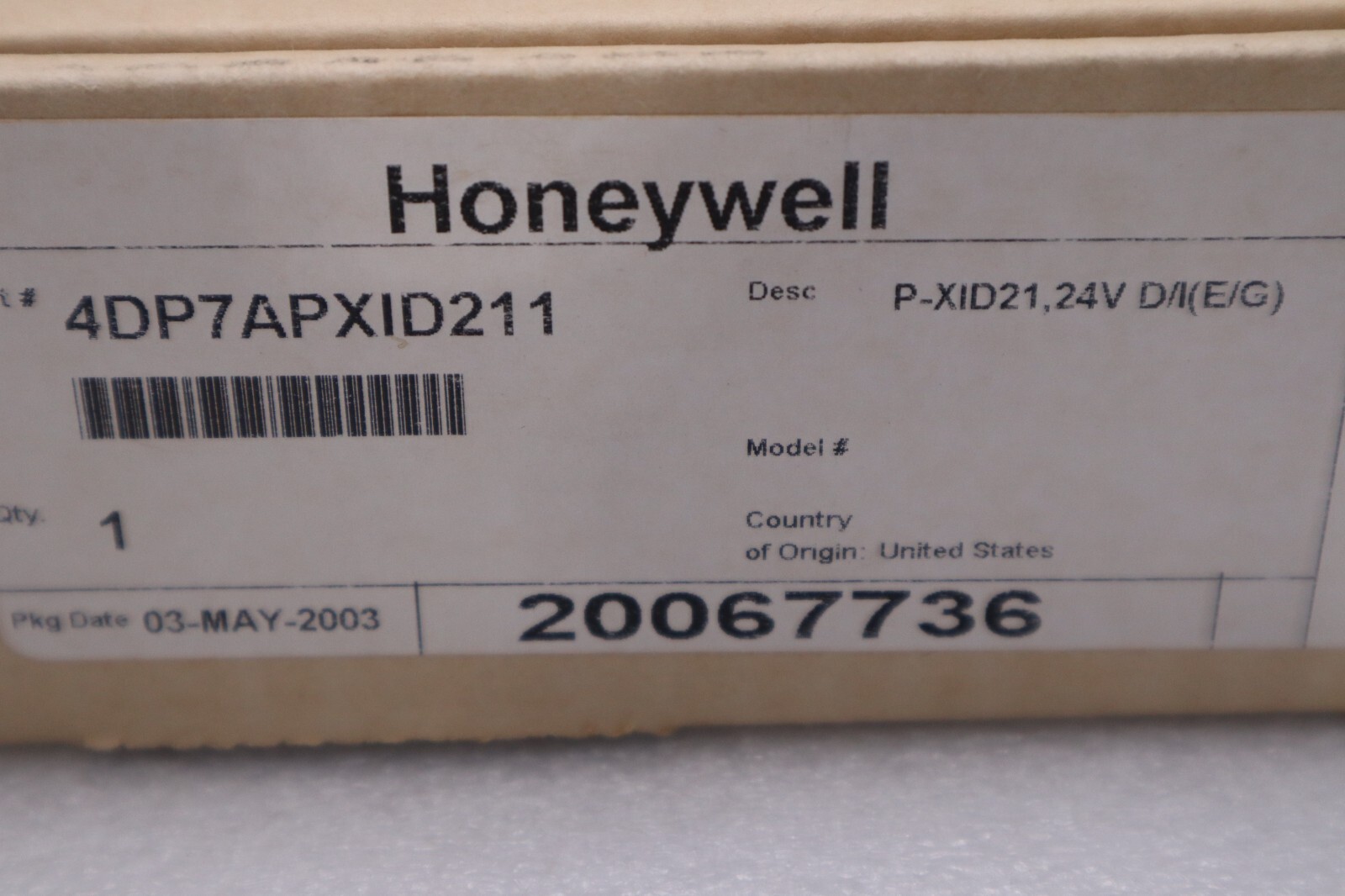 4D7APXID-211 / 4D7APXID211 REV C HONEYWELL BOARD NEW IN BOX STOCK G625