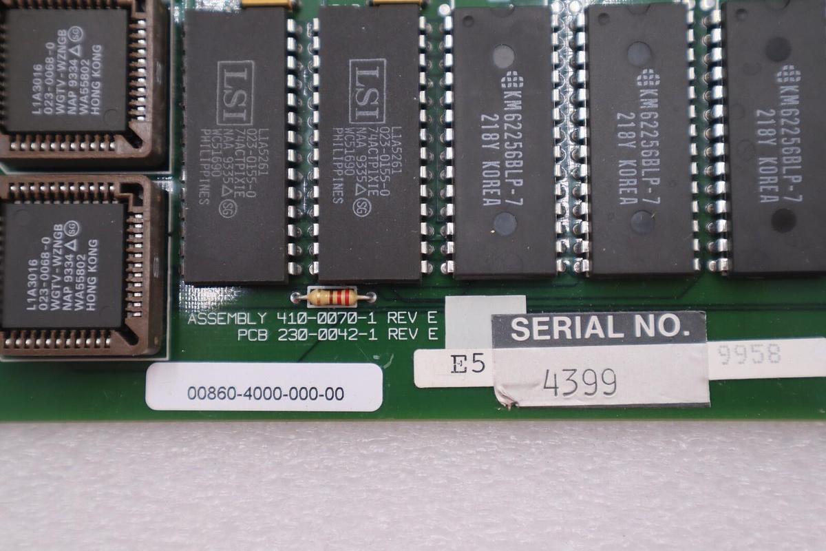 Used KULICKE AND SOFFA MOTHERBOARD 410-0070-1 230-0042-1 STOCK #2697