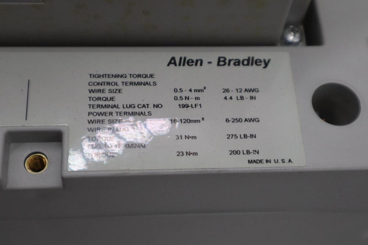 Used Allen-Bradley 150-F201NCDB SOFT STARTER SMART MOTOR CONTROLLER STOCK GF-600