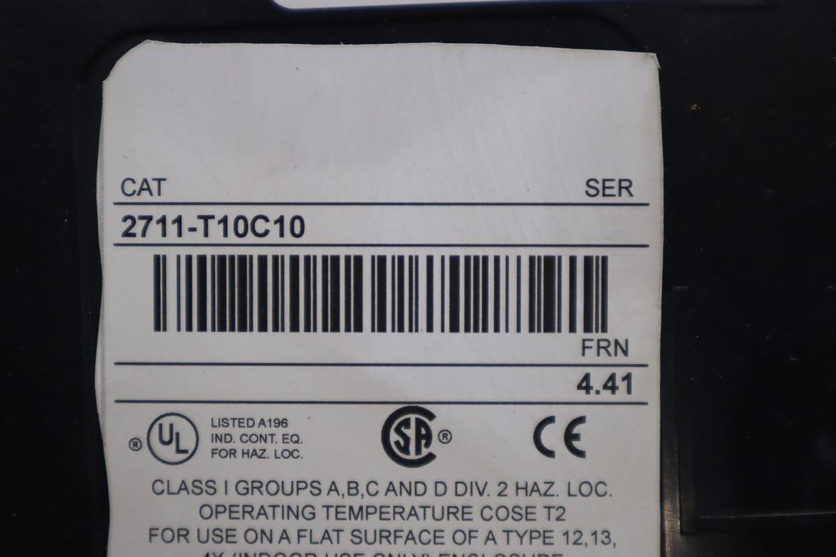 Used Allen Bradley 2711-T10C10 PanelView 1000 REFURBISHED UNIT STOCK H75