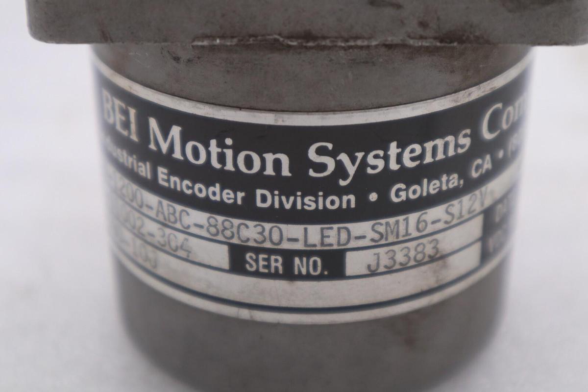Used BEI ELECTRONIC H25D-1800-ABC-88C30-LED-SM16-S12V INDUSTRIAL ENCODER STOCK K-3679