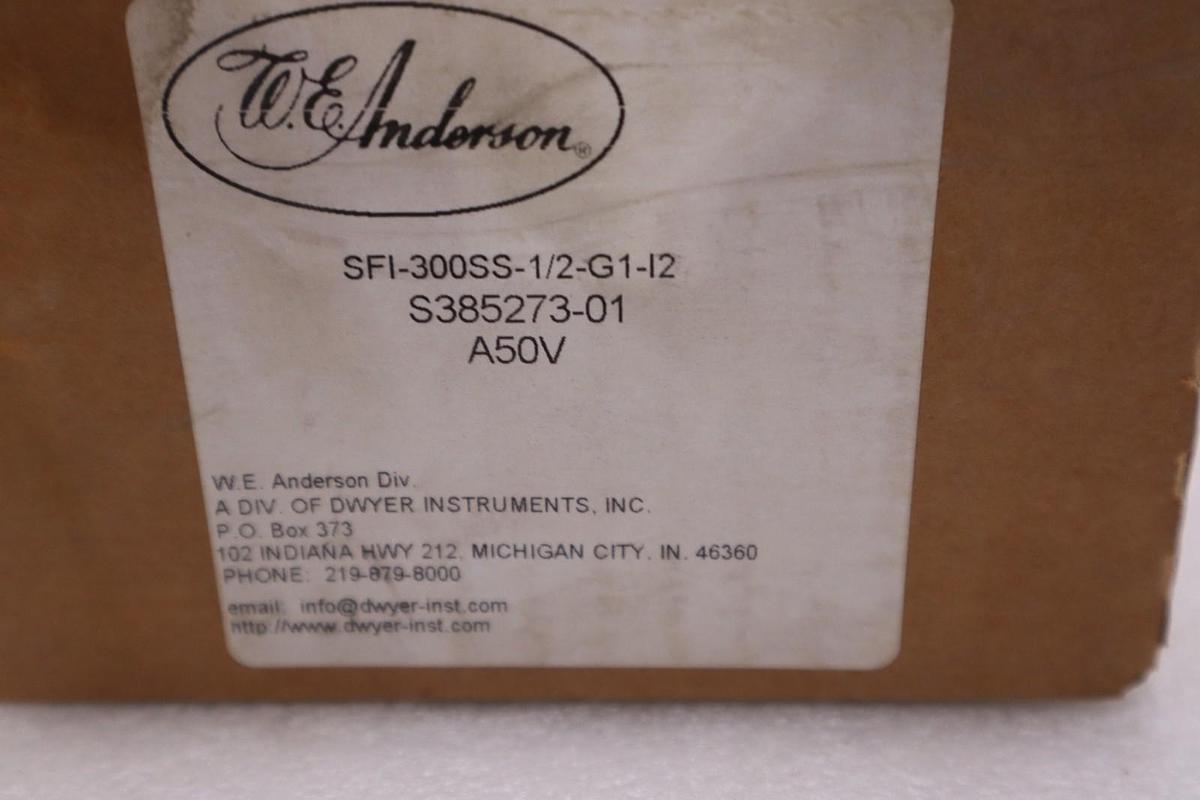 Dwyer SFI-300SS-1/2-G1-I2 Stainless Flow Indicator - NEW SEALED - STOCK GF513A