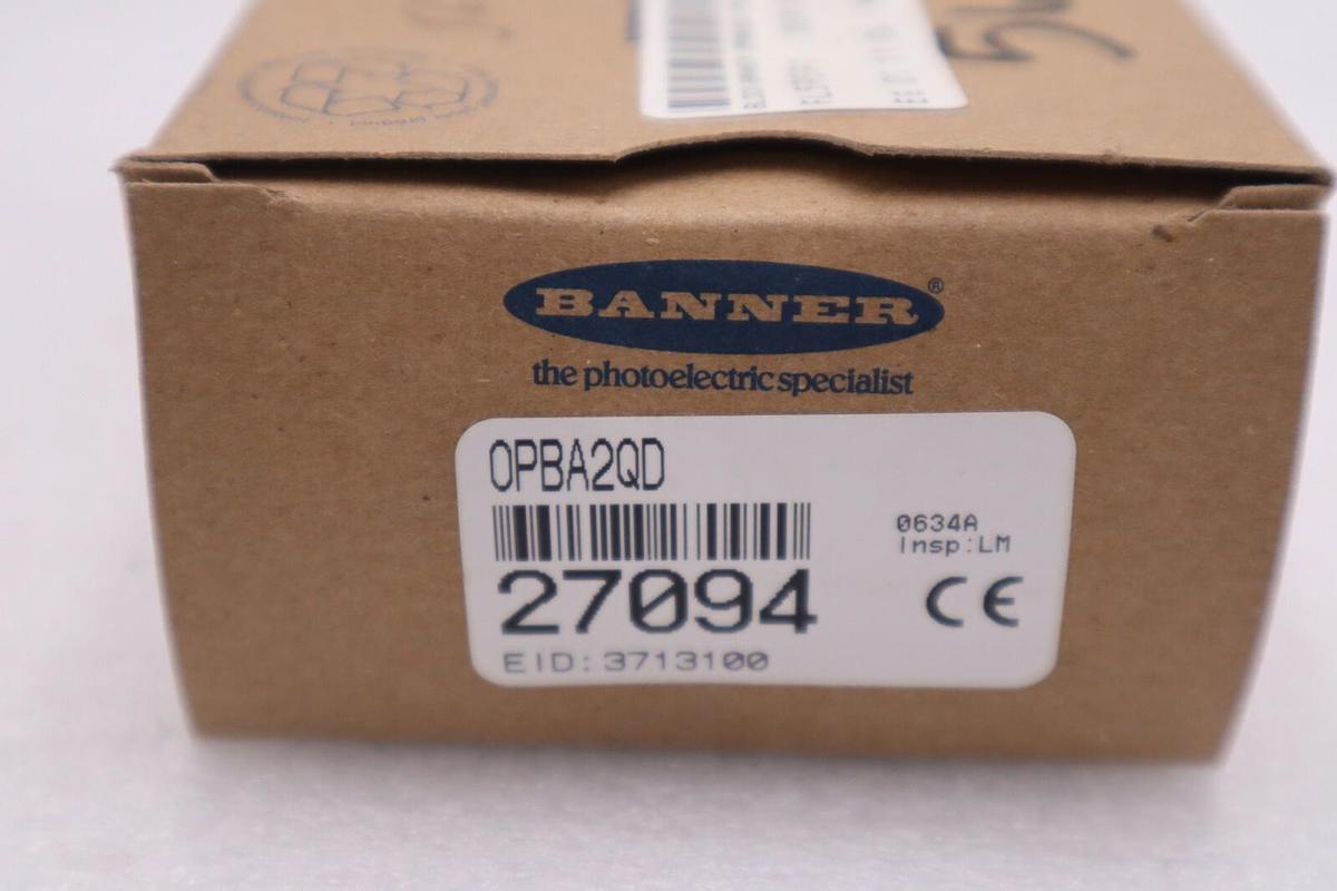 Used NEW OPEN BOX BANNER OPBA2QD Power Block Omni Beam Sensor STOCK G721A