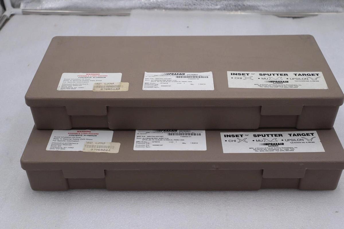 Used Praxair Electronics MRCFAL0021407 Aluminum, 5n5, Inset, CHI 4PCE New #2673