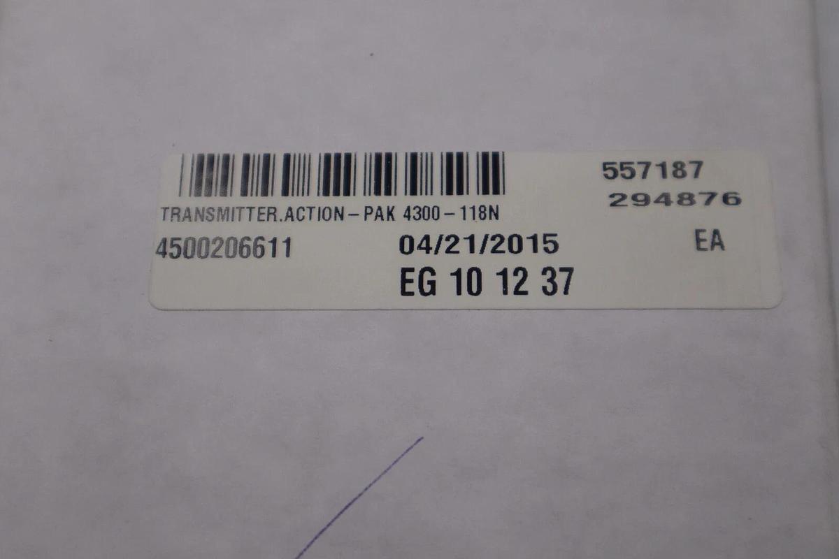 Used NEW IN BOX Action Pak 4300-118N TRANSMITTER STOCK G269A