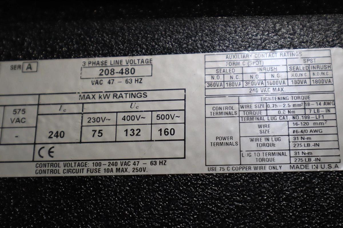 ALLEN-BRADLEY 150-B240NBD SER A SMC DIALOG PLUS SMART MOTOR CONTROLLER NEW #HS1
