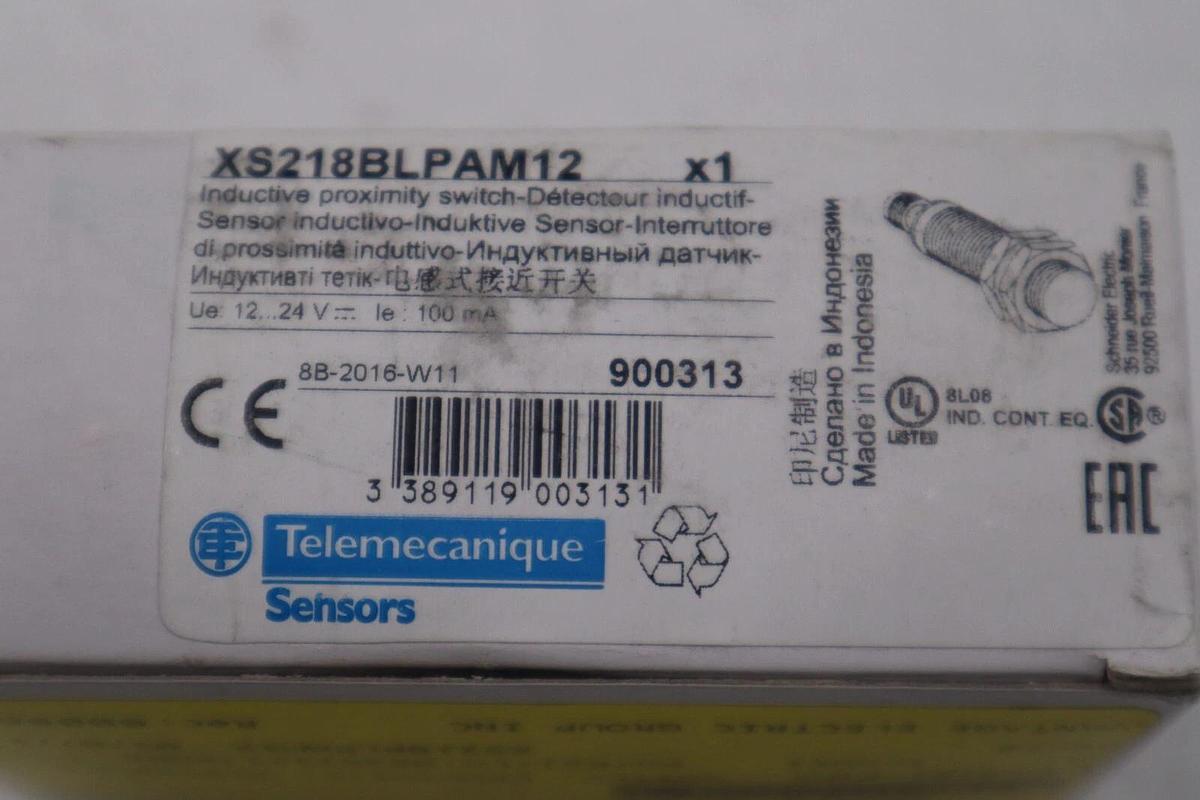 Used TELEMECANIQUE SENSORS XS218BLPAM12 Inductive Cylinder Prox Sensor STOCK G861A