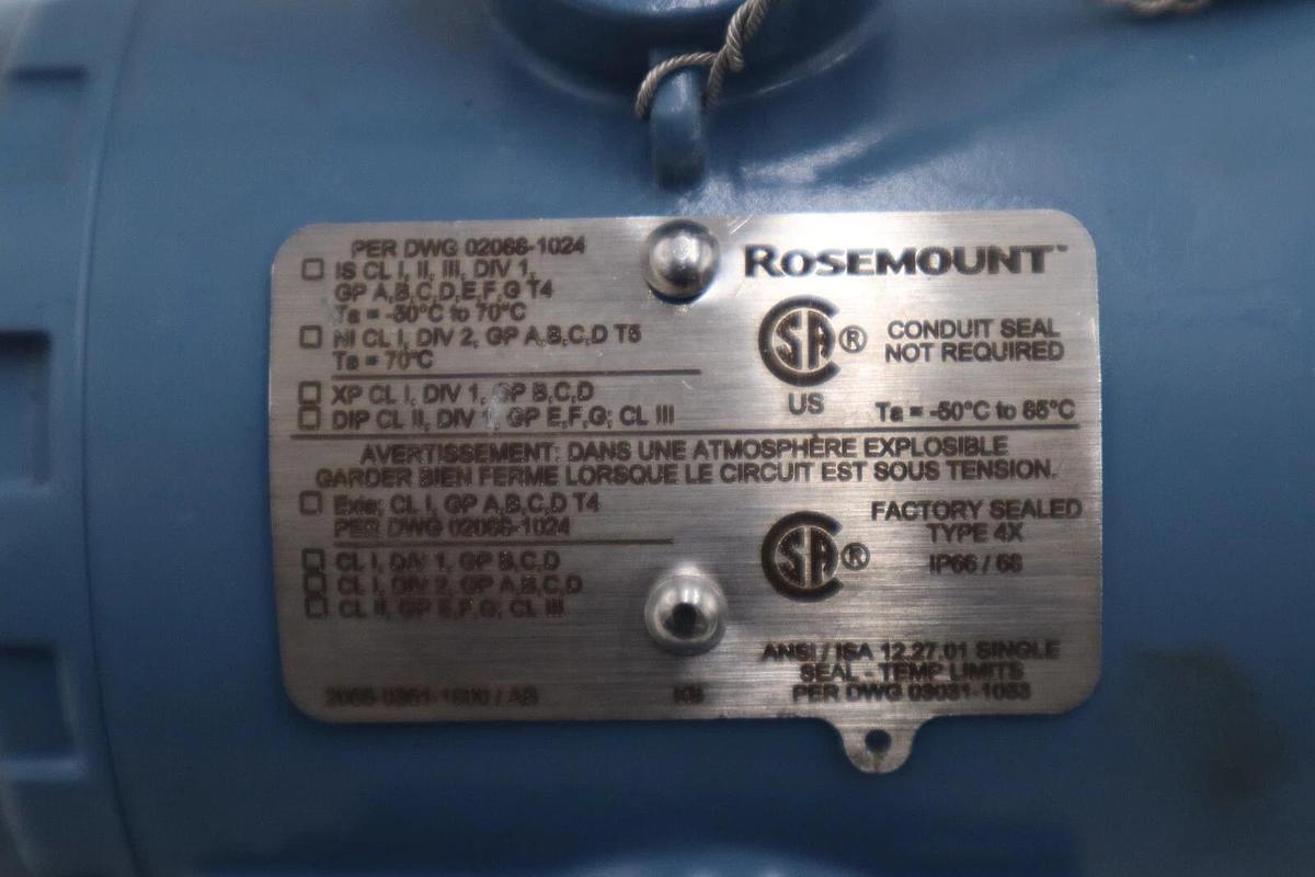 Used Rosemount 2088G2S22A1M5B4KB Absolute and Gauge Pressure Transmitter #4436A