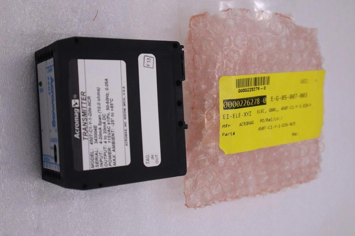 ACROMAG 450T-C1-Y-1-DIN-NCR / 450TC1Y1DINNCR (NEW) STOCK G567A