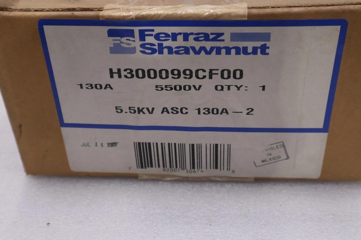 Used Ferraz ASC 130A-2 Fuse H300099CF00 130A 5500V NEW IN BOX STOCK GF-643
