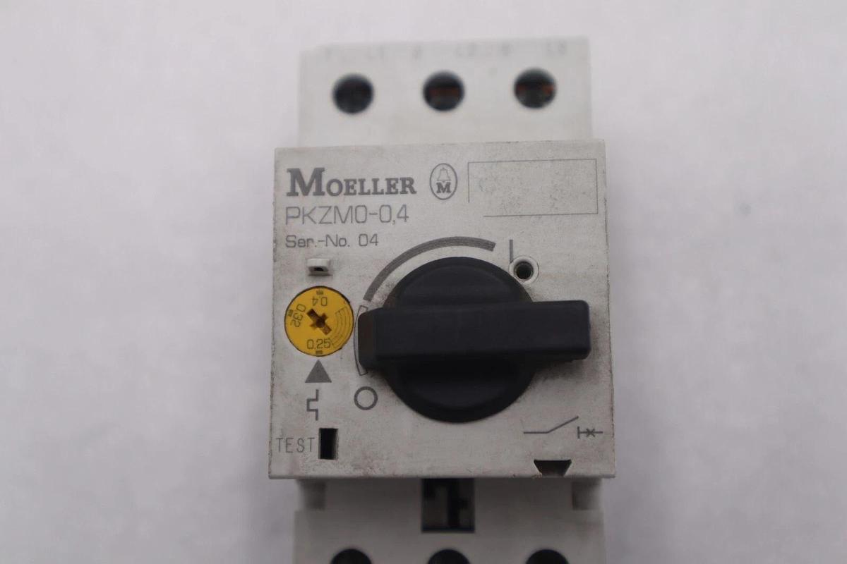 Used KLOCKNER MOELLER PKZM0-0.4 MANUAL MOTOR CONTROLLER STOCK K-3471