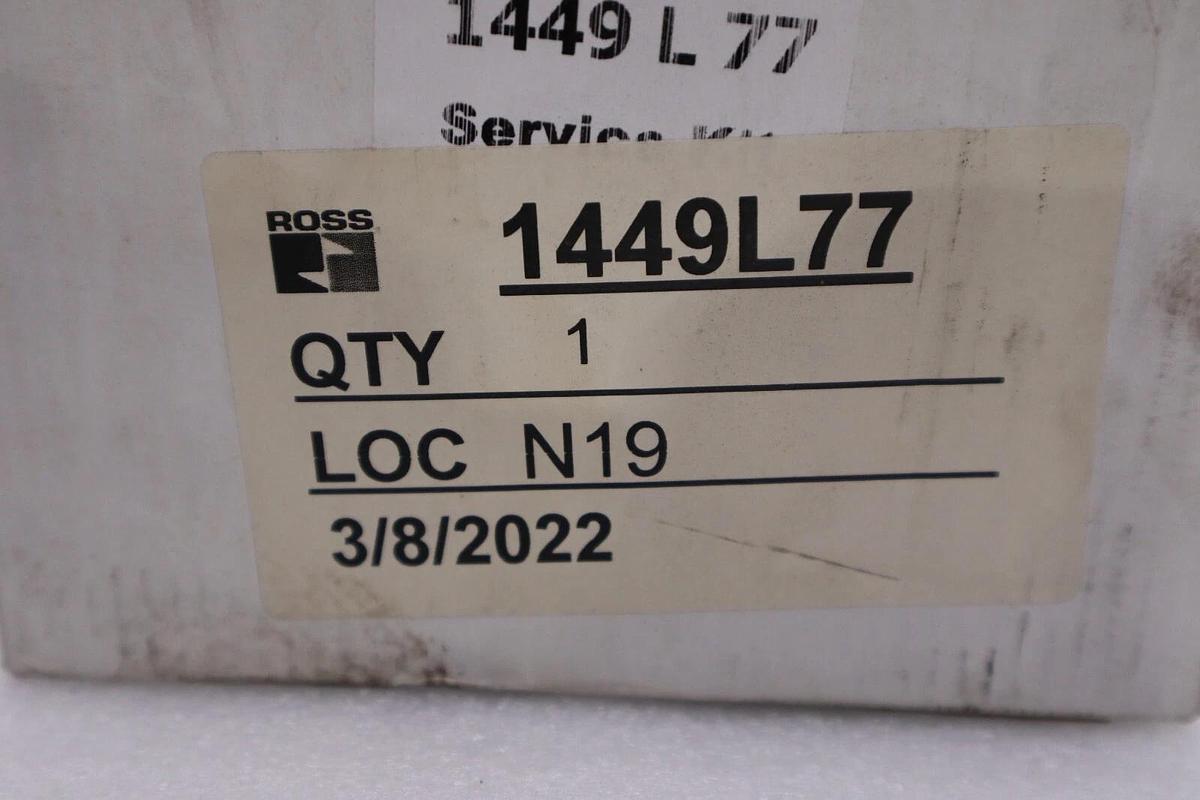 Used BRAND NEW ROSS CONTROLS 1449L77 VB KIT FOR D2153A5914 STOCK H204A